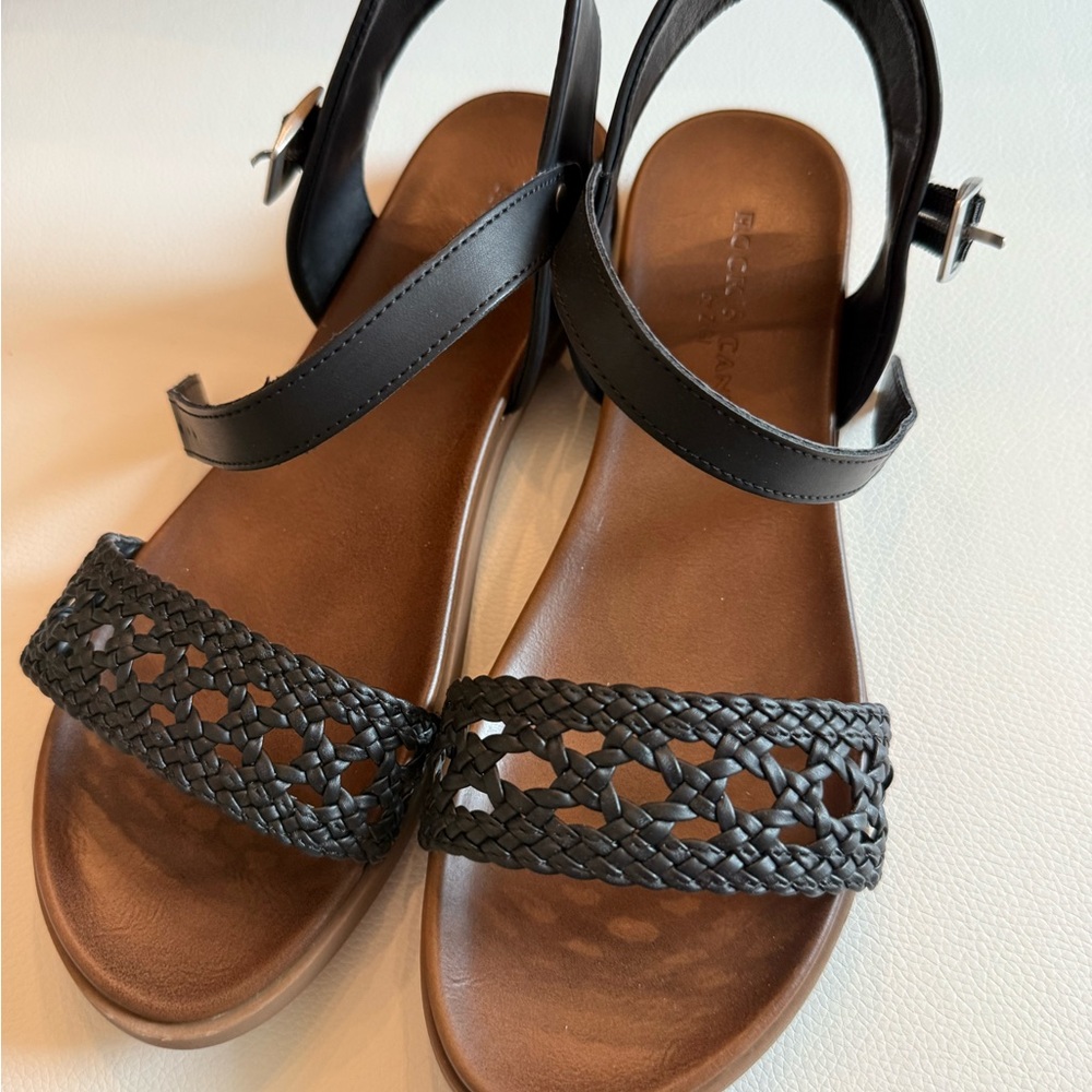 Black Braided Sandals
